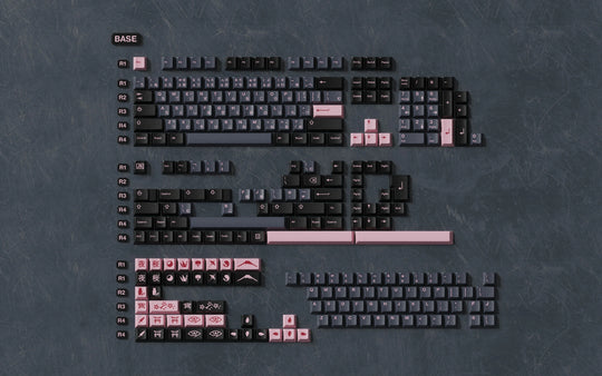 [In-stock] JTK NightSakura Cherry Profile ABS Tripeshot Keycap Set