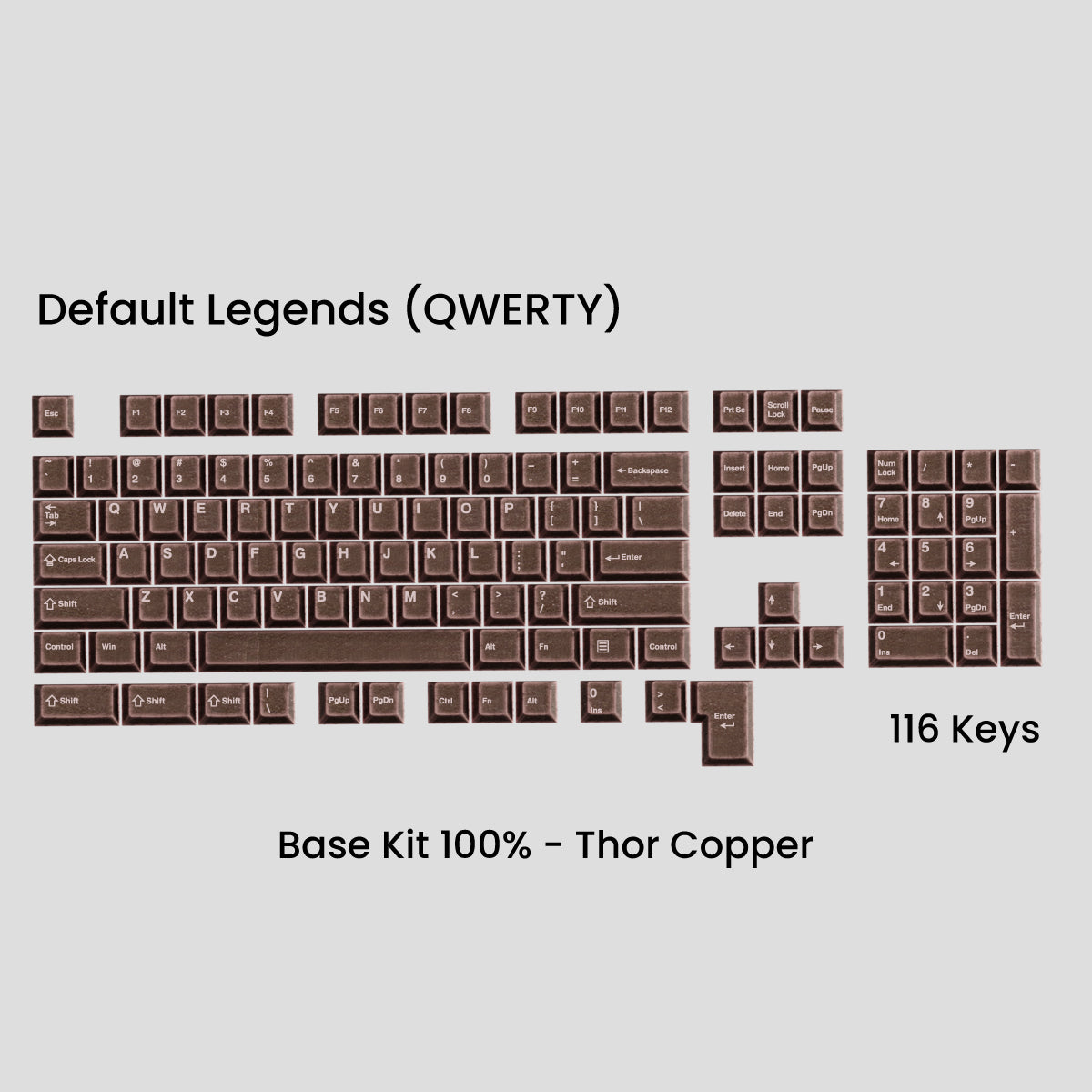 [GB] Awekeys Viking Antiques Full Metal Keycaps - Base Kit