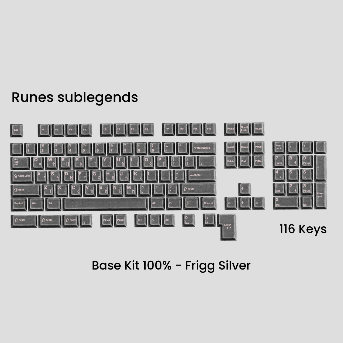 [GB] Awekeys Viking Antiques Full Metal Keycaps - Base Kit