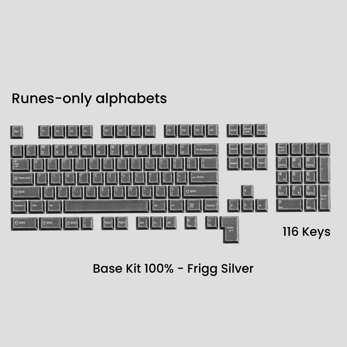 [GB] Awekeys Viking Antiques Full Metal Keycaps - Base Kit