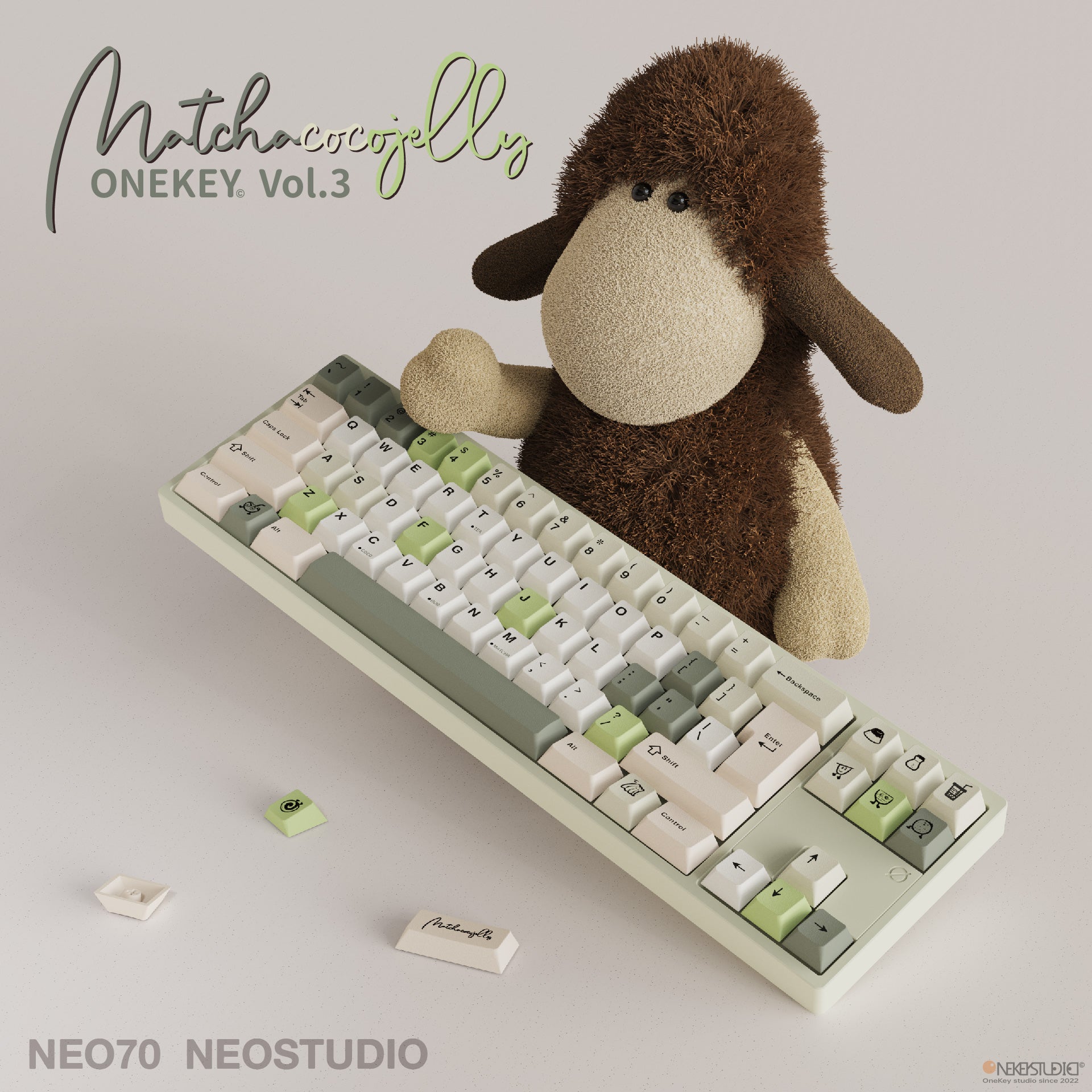 Group Buy] Onekey Studio Bubble Tea Cherry Profile Keycaps