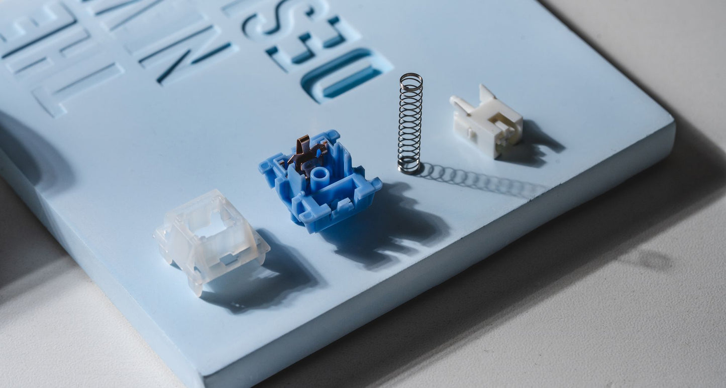 [In-stock] Ripple Switches, Linear (MX Red), Cherry MX Style, Lubed, 90pcs Pack