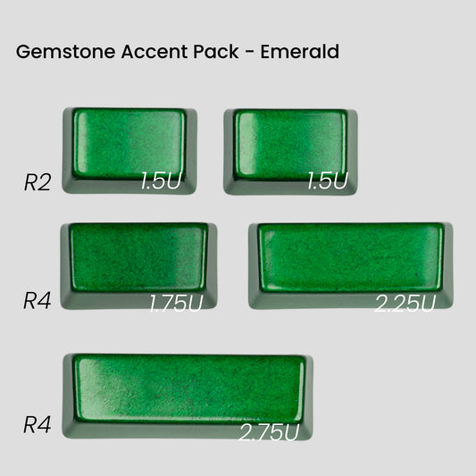 [GB] Awekeys Viking Antiques Full Metal Keycaps - Gemstone Accent Pack