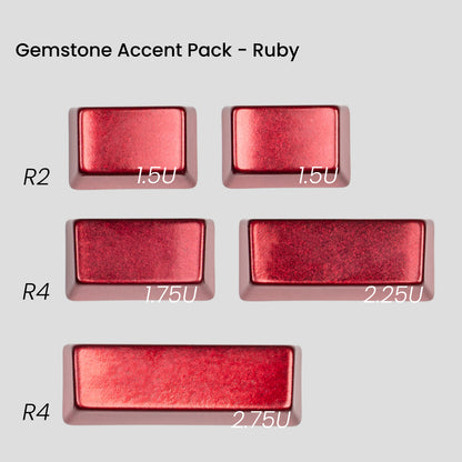 [GB] Awekeys Viking Antiques Full Metal Keycaps - Gemstone Accent Pack