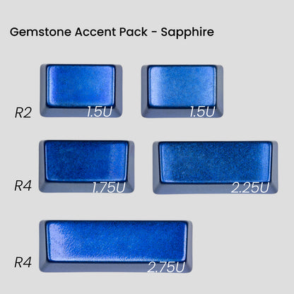 [GB] Awekeys Viking Antiques Full Metal Keycaps - Gemstone Accent Pack