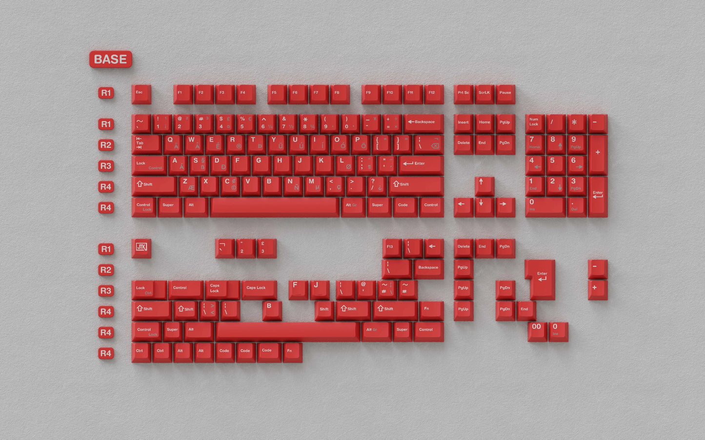 [In-stock] JTK R.W.G IRISH Cherry Profile ABS&PBT Doubleshot Keycap Set