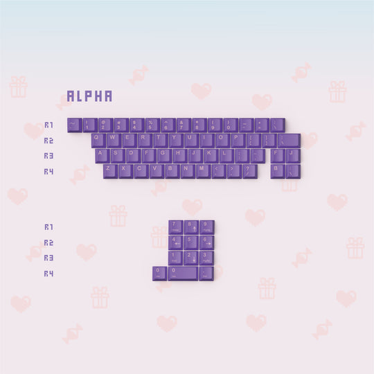 [In-stock] JTK NEEDY CANDY Cherry Profile Doubleshot ABS Keycap Set