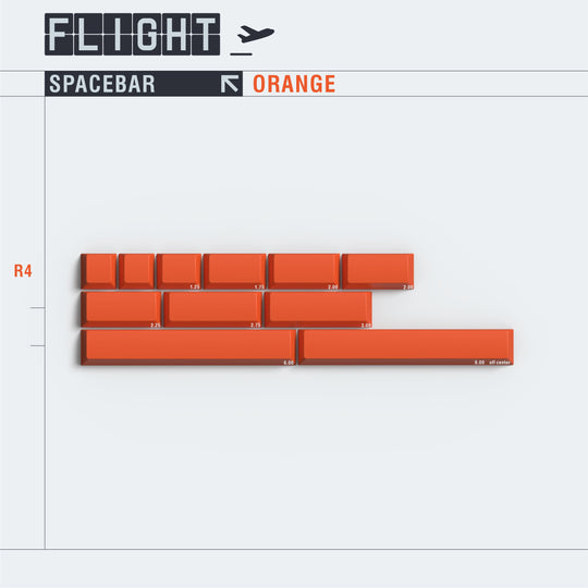 [In-stock] JTK FLIGHT Cherry Profile Doubleshot ABS Keycap Set