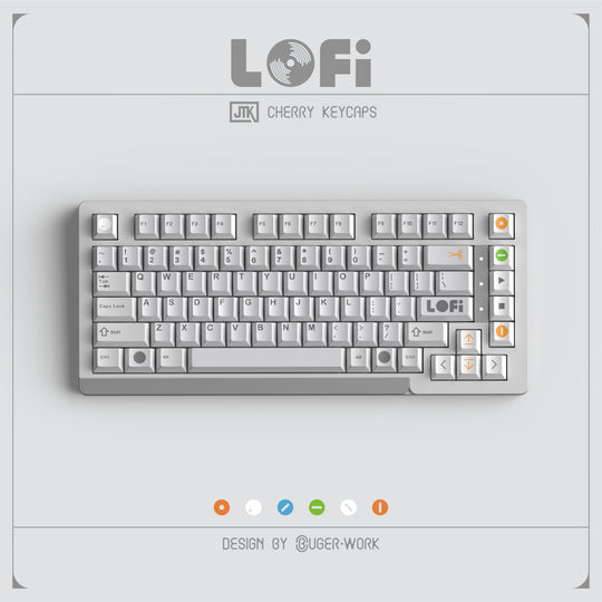 [In-stock] JTK LOFI Cherry Profile Doubleshot ABS Keycap Set