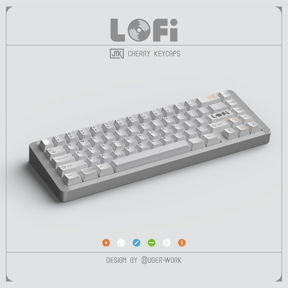 [In-stock] JTK LOFI Cherry Profile Doubleshot ABS Keycap Set