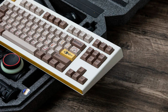 [In-stock] Retro: Steam Age Cherry Profile Keycaps