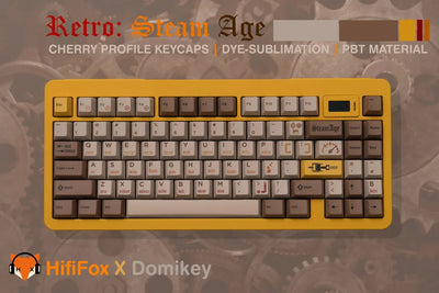 [In-stock] Retro: Steam Age Cherry Profile Keycaps