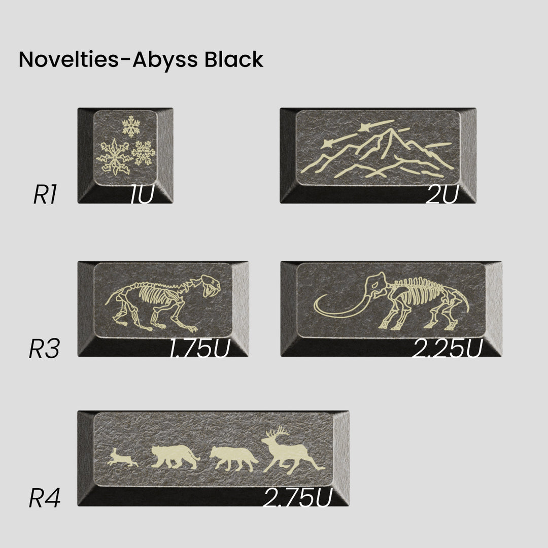 [GB] Awekeys Wild Ice Metal Keycaps Set