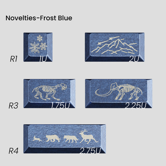 [GB] Awekeys Wild Ice Metal Keycaps Set