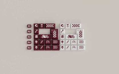 [In-stock] JTK RIDE Cherry Profile Doubleshot ABS Keycap Set