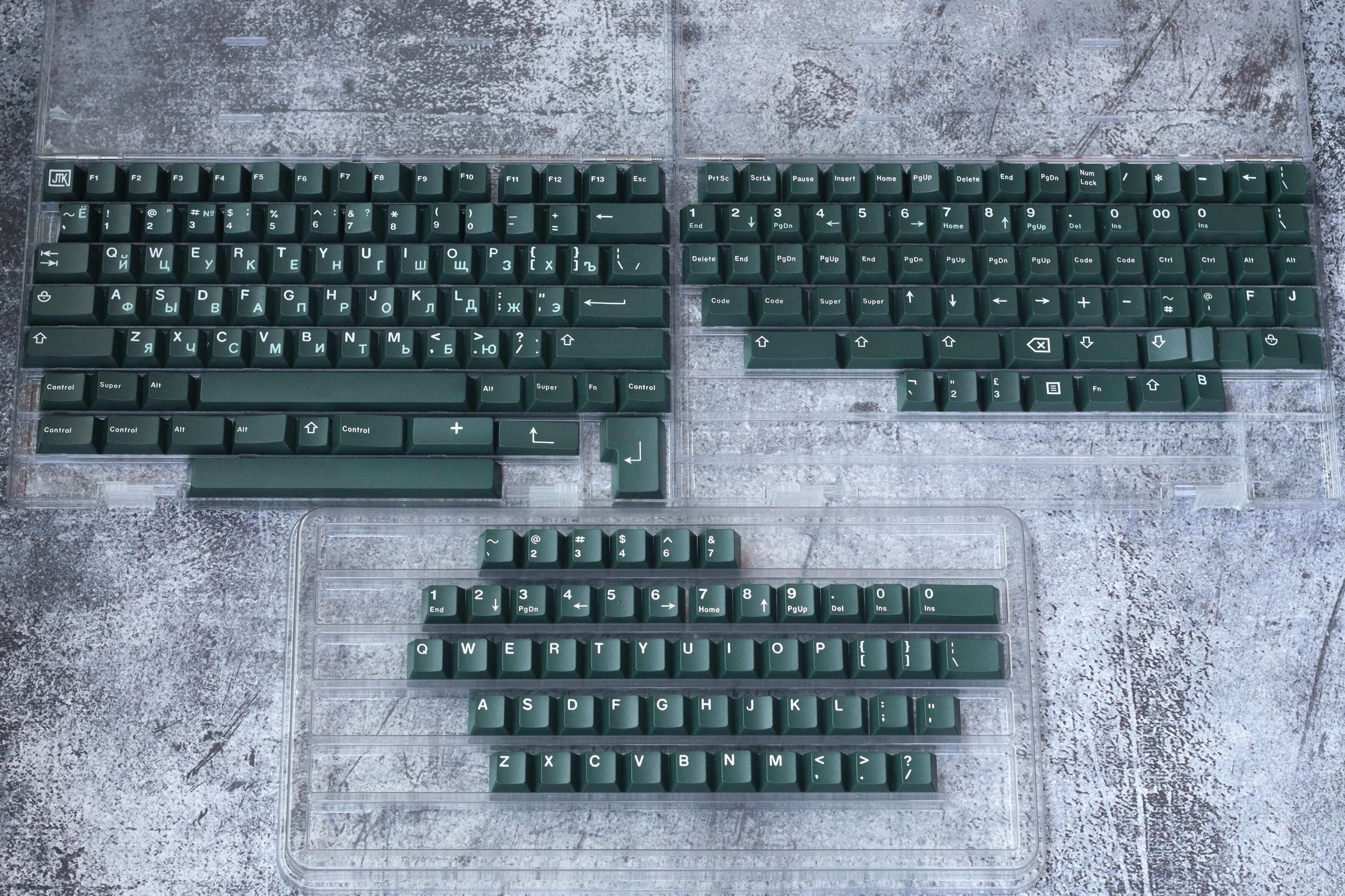 In-stock] JTK RUSSIAN Cherry Profile Doubleshot ABS Keycap Set