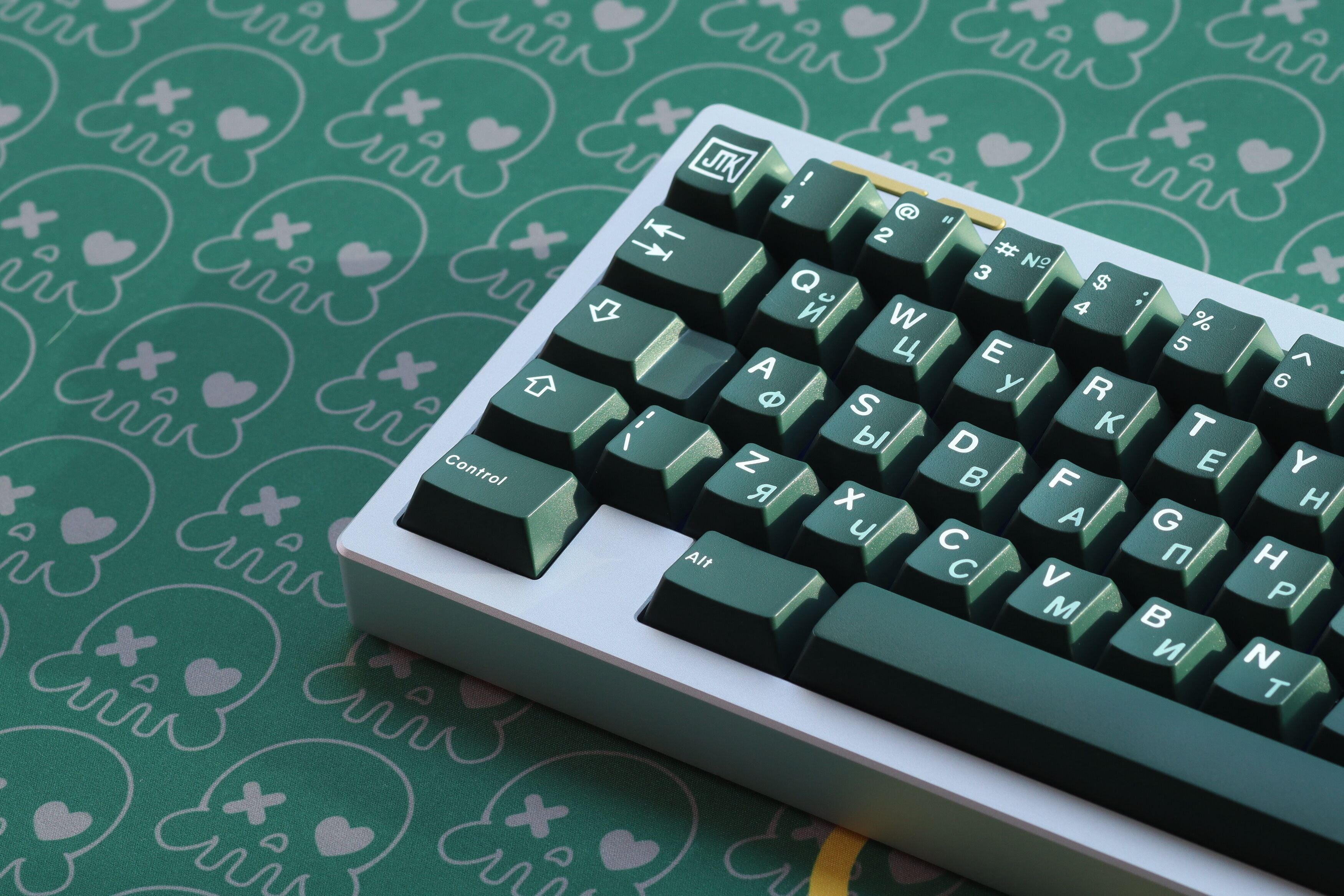 【キーキャップ】JTK Aqua keycaps (170key) In-stock] JTK RUSSIAN Cherry Profile Doubleshot ABS Keycap Set