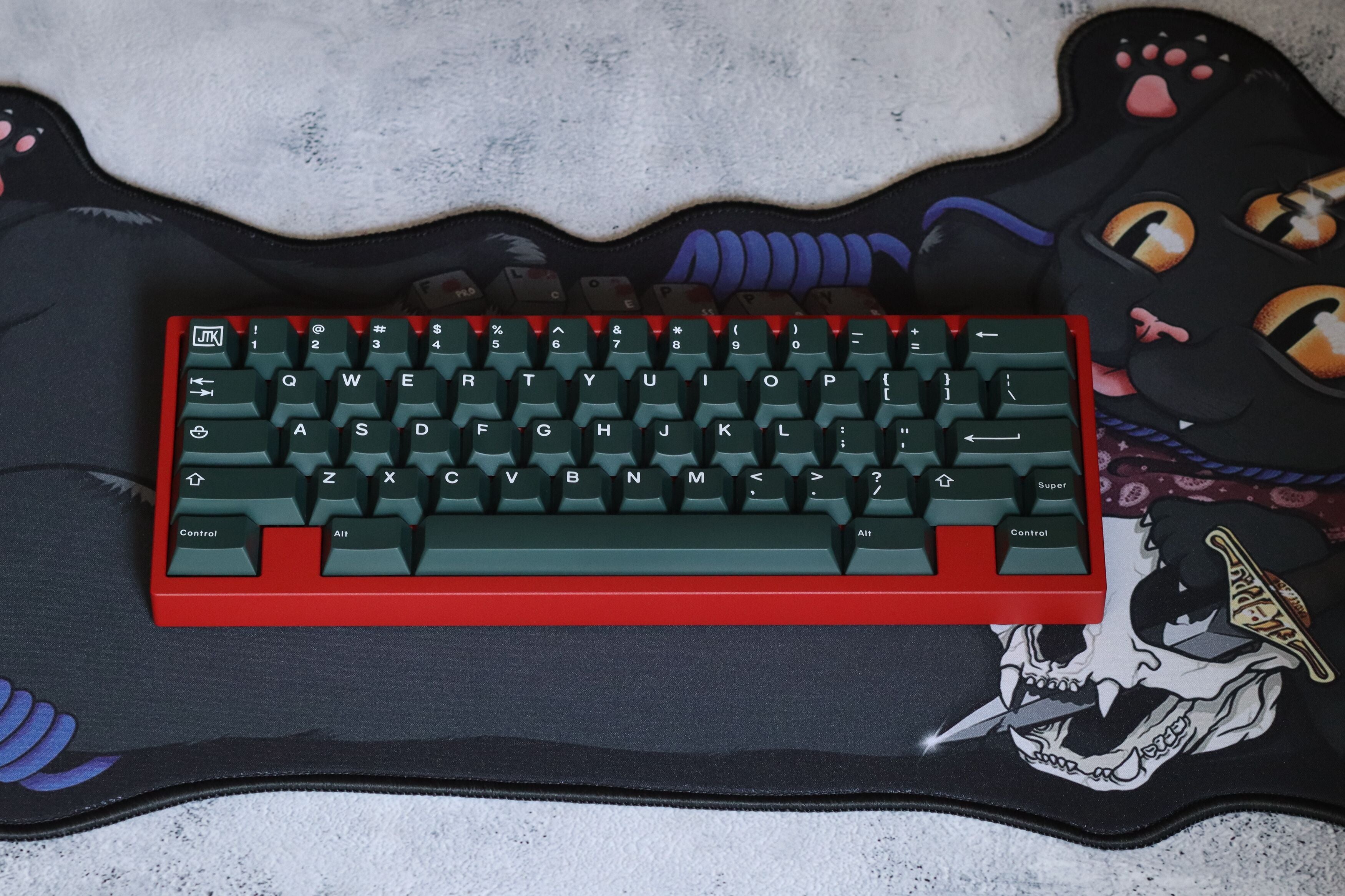 In-stock] JTK RUSSIAN Cherry Profile Doubleshot ABS Keycap Set