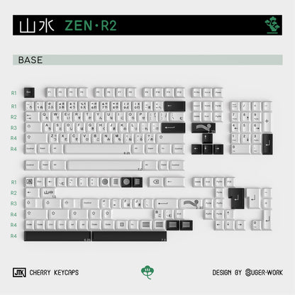 [In-stock] JTK Zen R2 Cherry Profile Doubleshot ABS Keycap Set