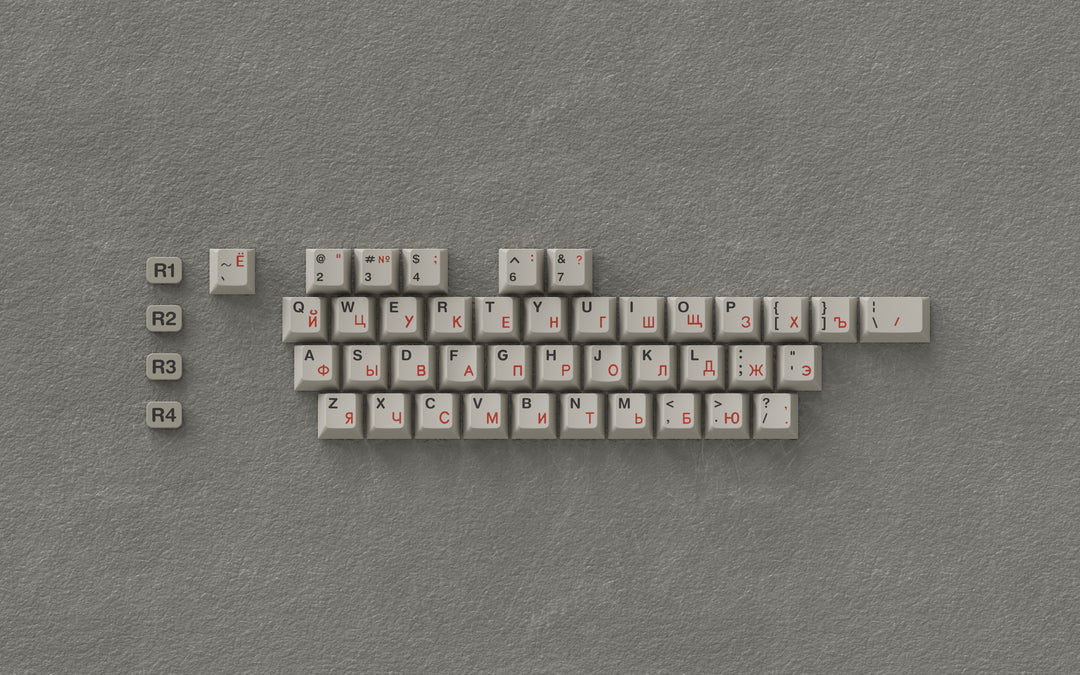 [In-stock] JTK Beige Cherry Profile PBT&ABS Tripeshot Keycap Set