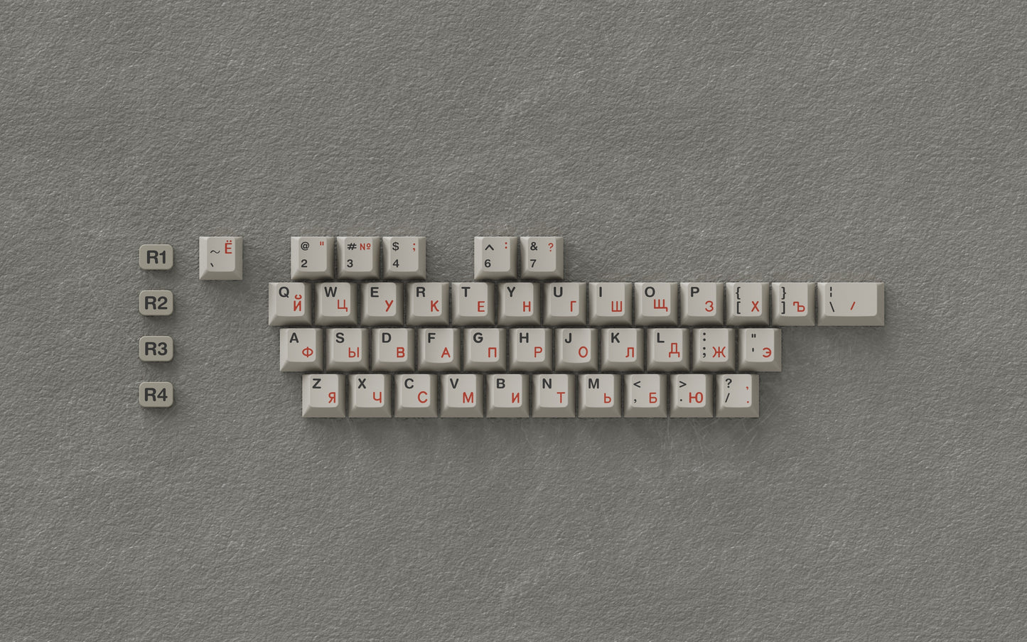 [In-stock] JTK Beige Cherry Profile PBT&ABS Tripeshot Keycap Set
