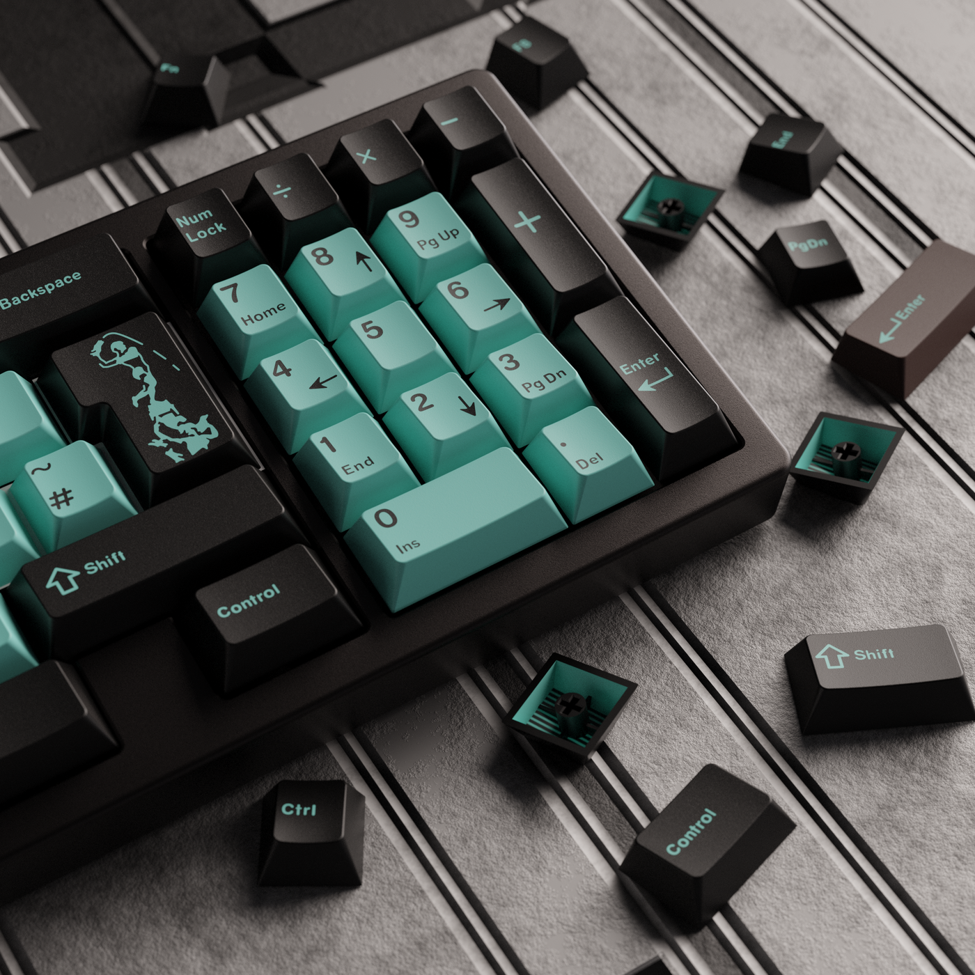 [GB] Keykobo Verdigris Keycap Set