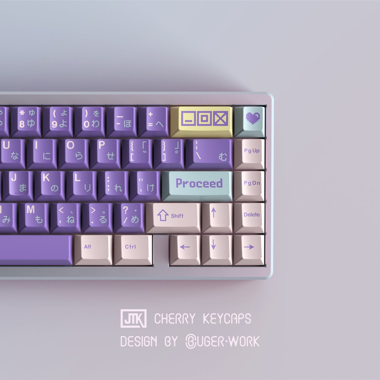 [In-stock] JTK NEEDY CANDY Cherry Profile Doubleshot ABS Keycap Set
