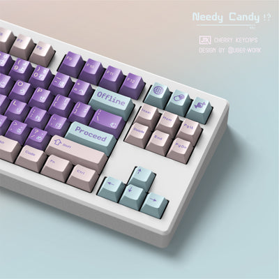 [In-stock] JTK NEEDY CANDY Cherry Profile Doubleshot ABS Keycap Set