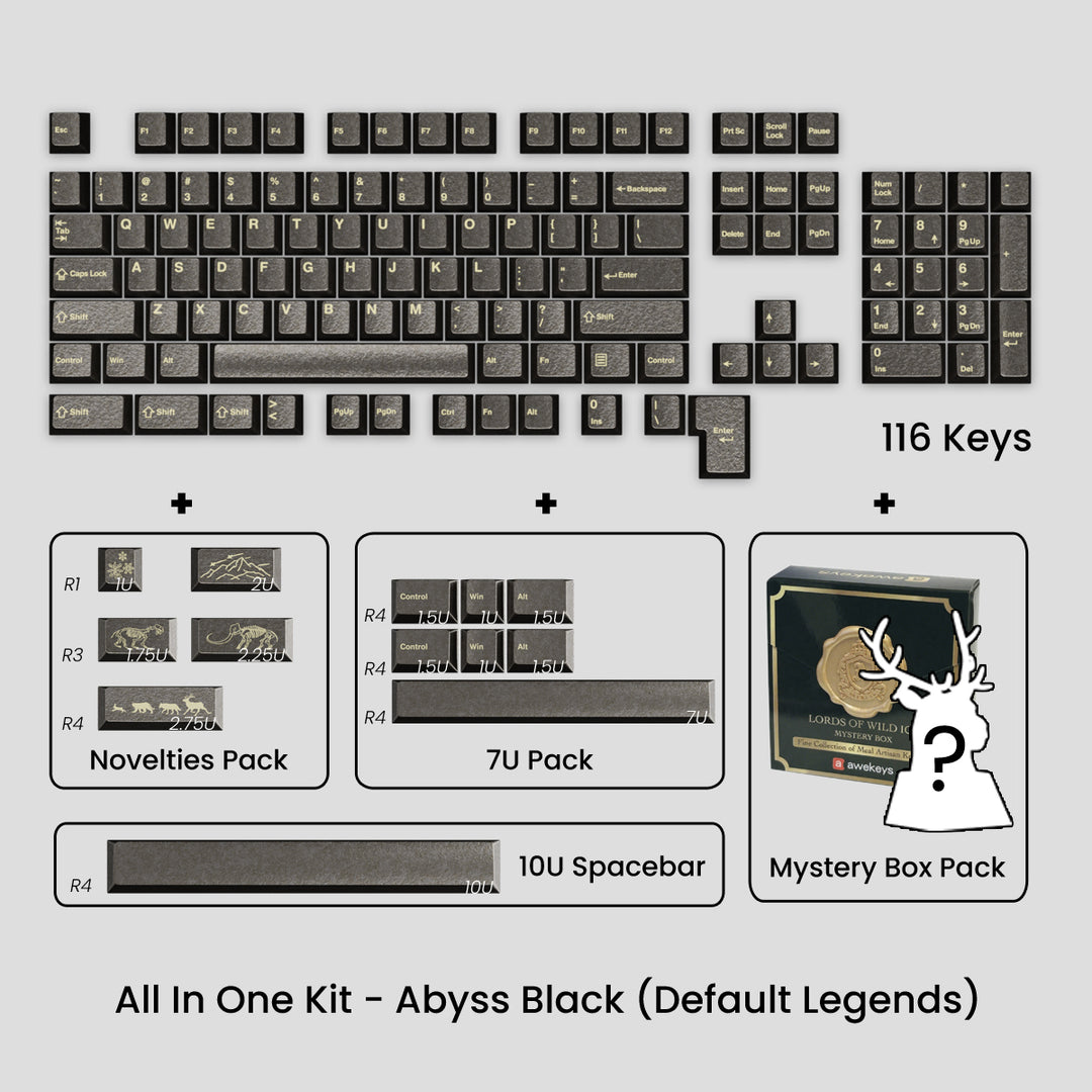 [GB] Awekeys Wild Ice Metal Keycaps Set