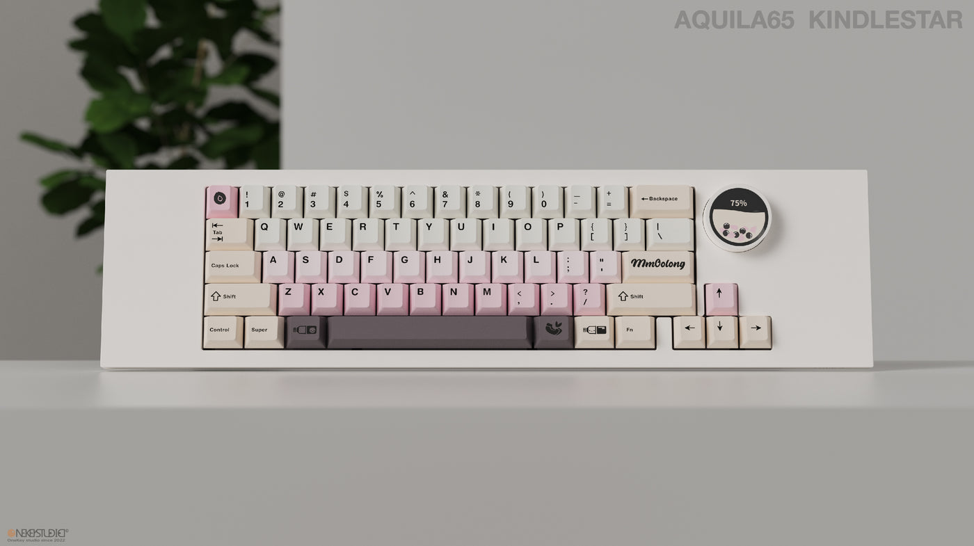 [Upcoming] Onekey Studio Bubble Tea-Momo Oolong Cherry Profile Keycaps