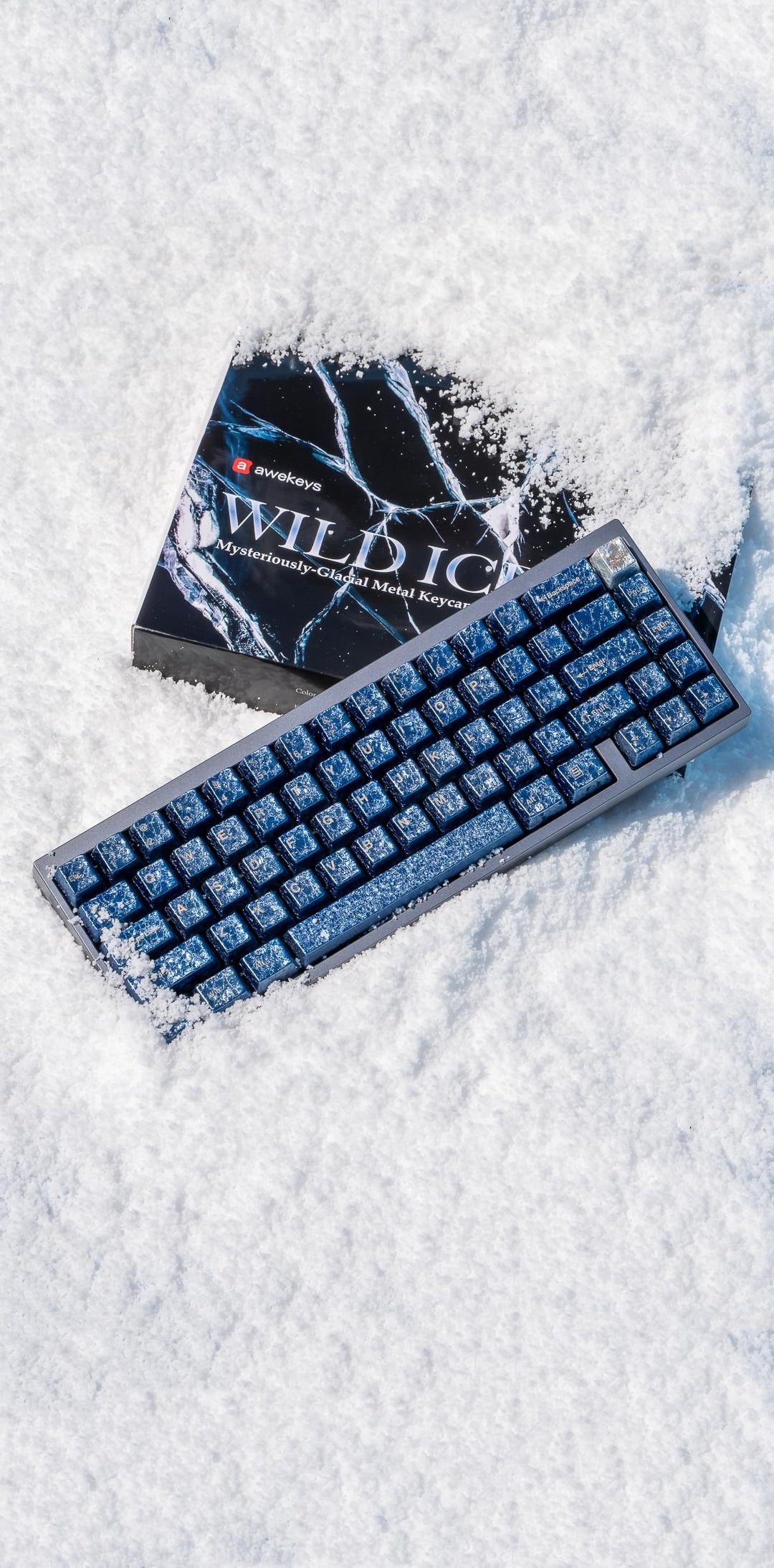 [GB] Awekeys Wild Ice Metal Keycaps Set