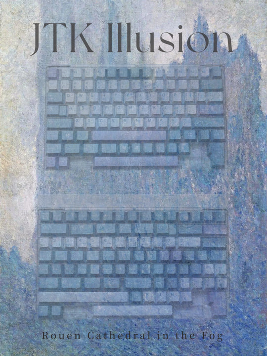 JTK Illusion Cherry Profile ABS Doubleshot Keycap Set