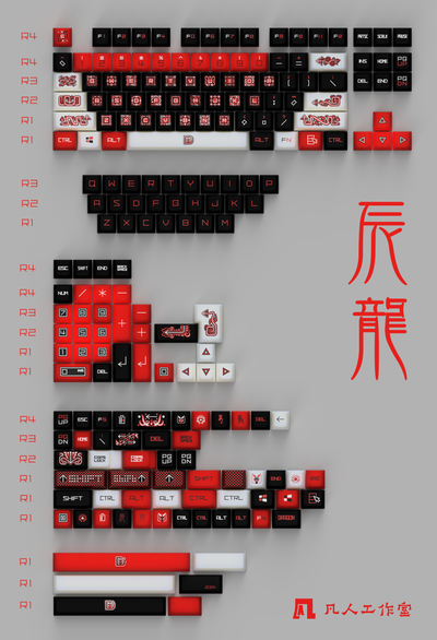 [Groupbuy] Mortal Studio Twelve Chinese Zodiac Cherry Profile Keycaps