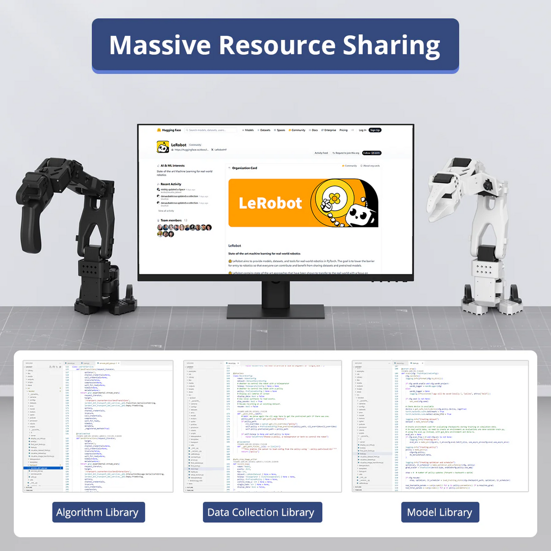 LeRobot SO-ARM101 Starter Kit: Embodied AI Open-Source 6-Axis Robotic Arm