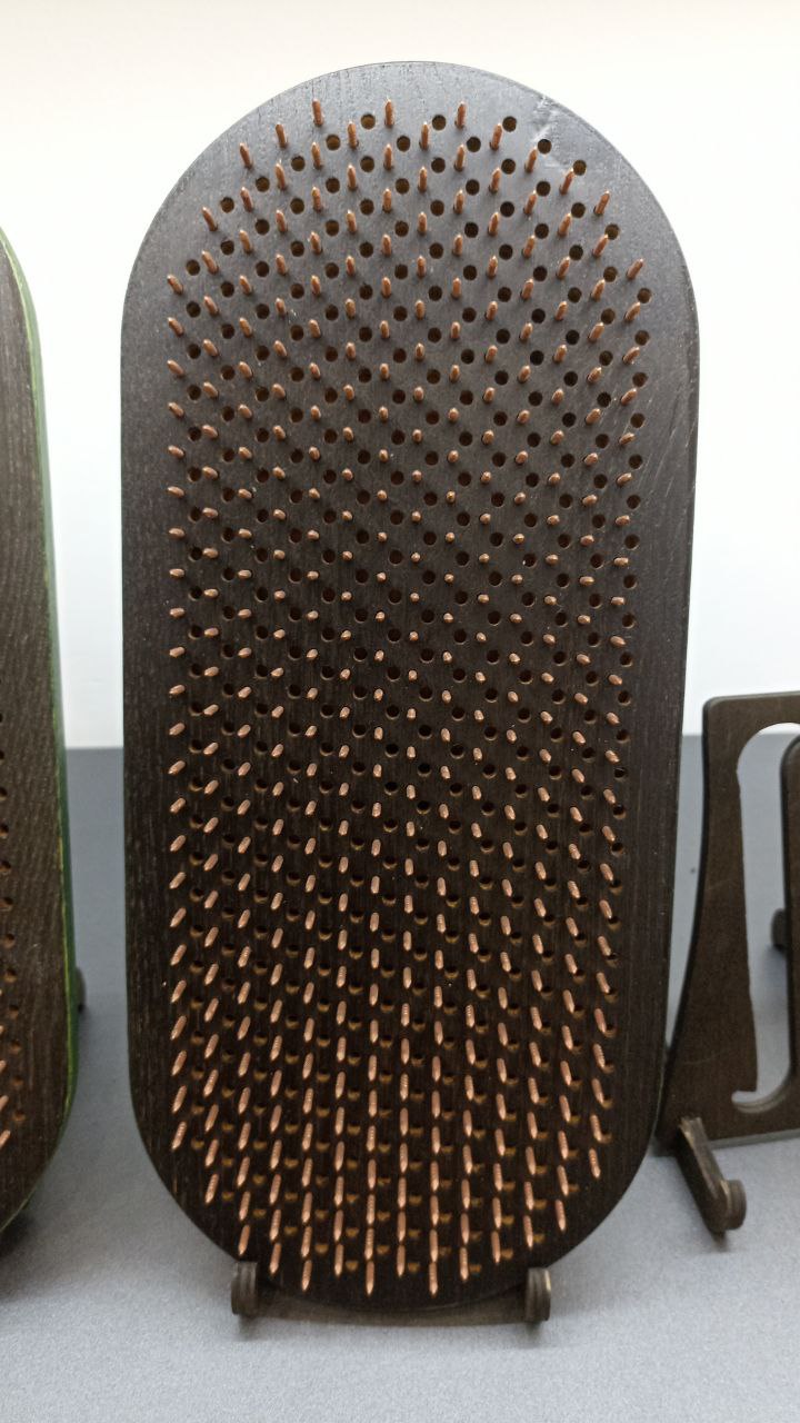 Embodied Coherence Board, Thermal Ash, Copper Nails