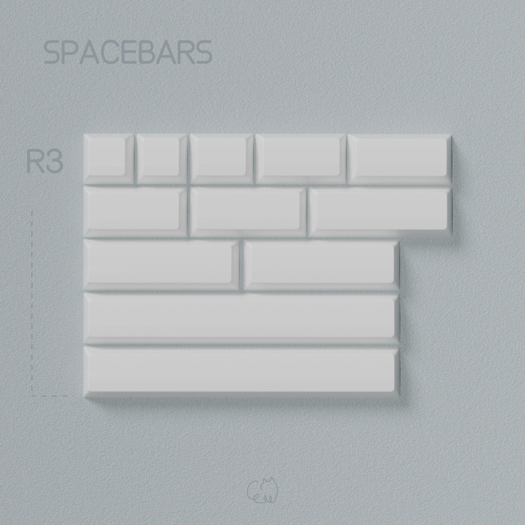 JTK HSA Snow Camping ABS Doubleshot Glossy Surface Keycap Set
