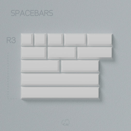 JTK HSA Snow Camping ABS Doubleshot Glossy Surface Keycap Set