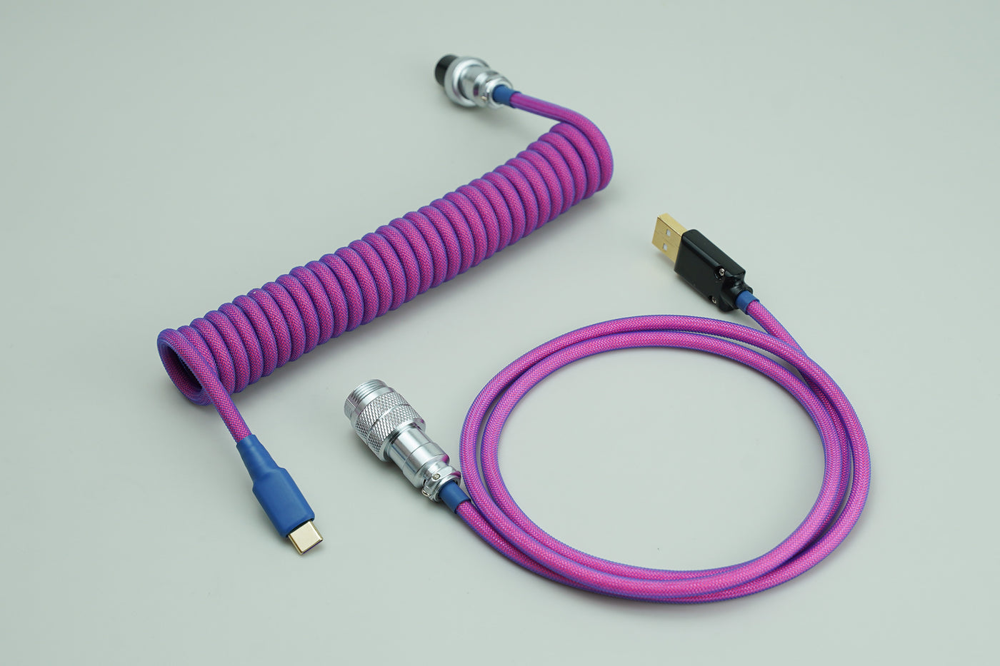 FBB Custom Coiled USB Cable With Aviator Connector 3
