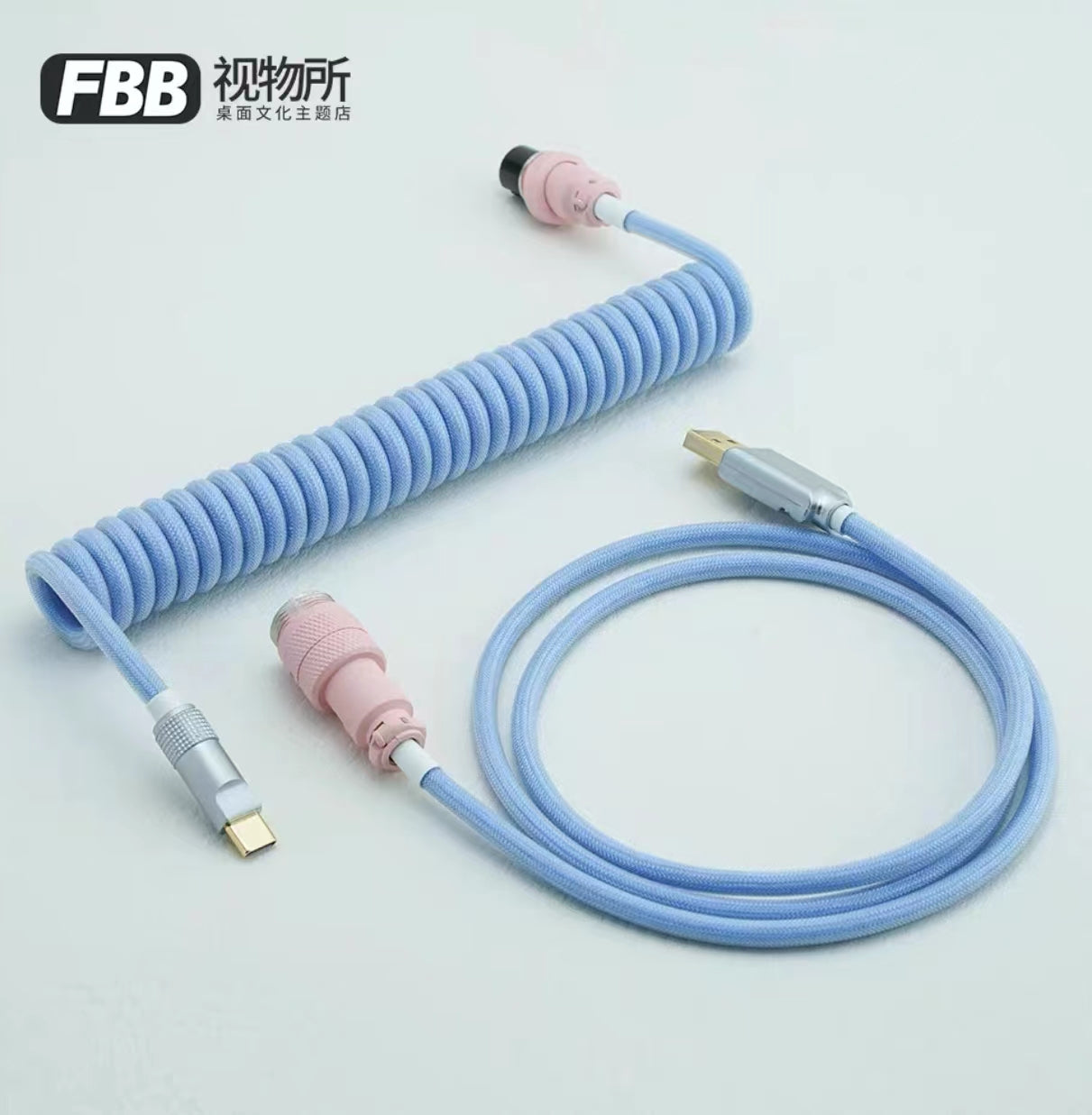 FBB Custom Coiled USB Cable With Aviator Connector 2