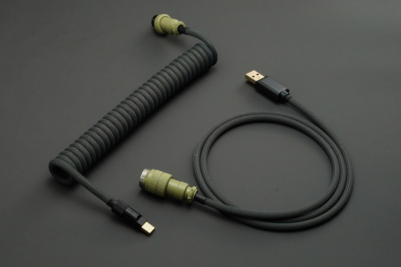 FBB Custom Coiled USB Cable With Aviator Connector 2