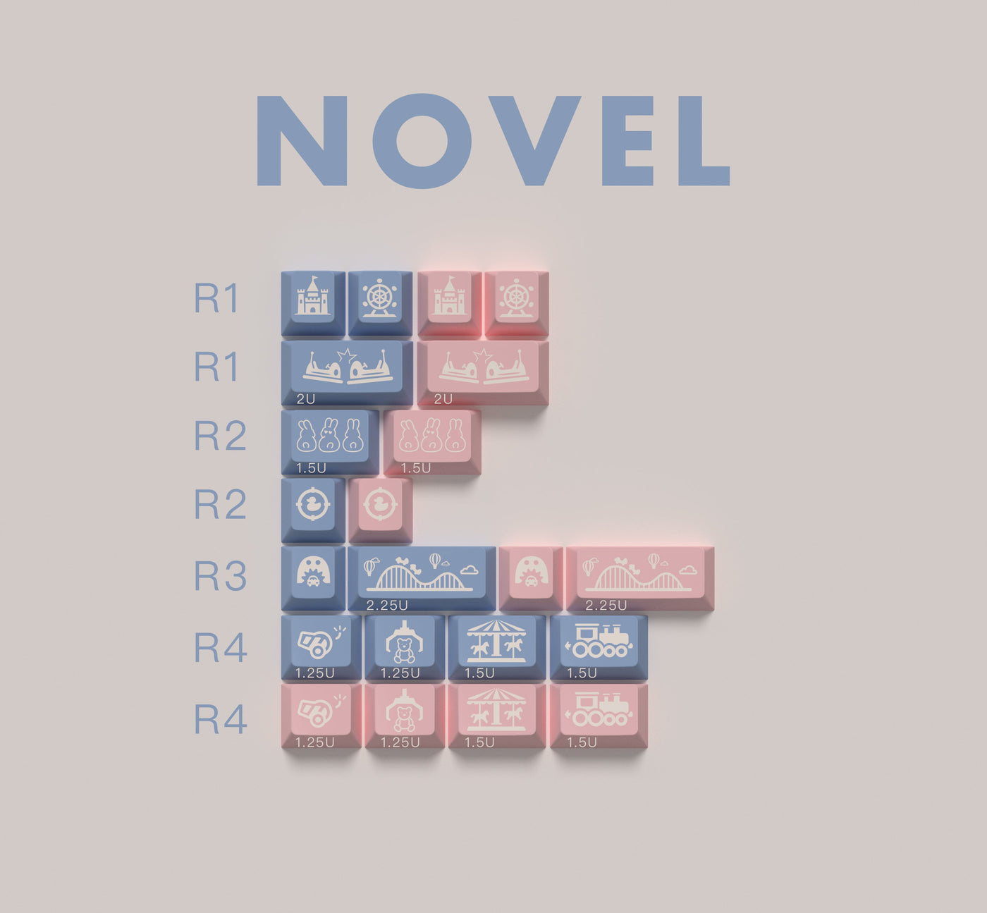 [Group Buy] Zero-G Studio X DMK ABS Cherry Profile theme keycap GIFT V2 "Fantasy Land"