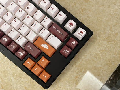 ALOHAKB Low Tea PBT Dyesub Keycap Set